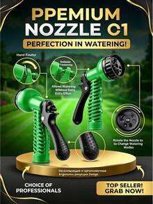 100FT Expandable Garden Hose, Water Pipe Flexible Hose With 7 Function Spray Nozzle For Watering Lawn Yard Garden Car Washing Pet Cleaning Easy Storage Ergonomic Design (Green) - 綠色 - 查看 4