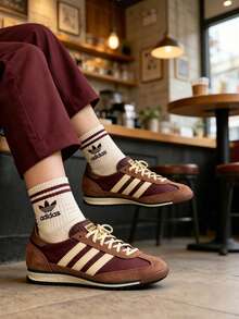 Adidas Originals 三葉草男鞋女鞋 SL 72 OG W 運動鞋輕便慢跑鞋低筒耐磨休閒鞋 IE3425 - 棕色 - 查看 1