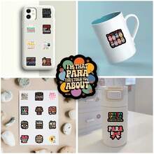 120Pcs Cartoon PARA Graffiti Stationery Stickers Decorative Aesthetics Stickers Vinyl Waterproof For Laptop Phone Car Skateboard Water Bottles Scrapbooking Computer Journaling School Supplies - A - View 8