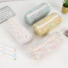 4pcs, Cartoon Plush Pencil Case, Versatile Girly Stationery Storage Bag - Multicolor - View 4