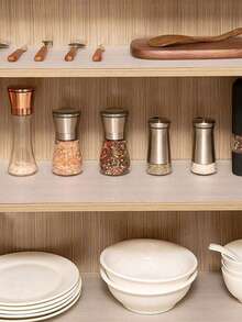 1 Roll - Premium Waterproof Non-Slip Vinyl Shelf Liner With EVA Drill Point Texture - Perfect For Kitchen Cabinets, Desktops, Refrigerators, Wardrobes & Shoe Racks - Glue-Free, Durable & Easy To Clean, Shelf Liners - Diamond Pattern - View 5
