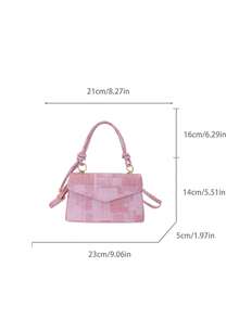 Korean Style Small Square Handbag New Casual Highly Attractive Minimalist Versatile Shoulder Crossbody Bag - Multicolor - View 3