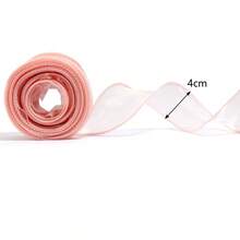 1 Packung/1 Rolle Schleifen-Dekorationsband, elegantes romantisches Geschenkverpackungsband, Feiertags-Party-Dekoration Webband, Blumen-Geschenk-Back-Verpackungszubehör, Haarschleife Kleidung Handgefertigt DIY-Zubehör - Schleife - Übersicht 4