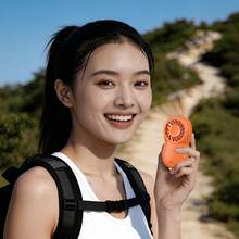 1個 900mAh 充電式迷你便攜風扇,旅行配件,返校季戶外夏季冷風機,個人腰掛風扇,通勤、露營、野餐、徒步、海灘度假、背包旅行、運動、假期必備小風扇 - 手持 - 查看 6