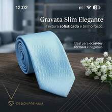 A Matte Twill Tie, A Versatile Tie Suitable For Work, Interviews, And Weddings. - 淺藍色 - 查看 2