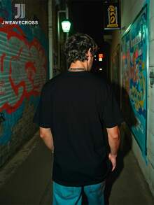 Men T-Shirts - Hitam - View 5