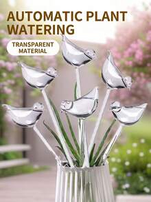 Bird-Shaped Automatic Waterer, Automatic Watering System For Indoor And Outdoor Potted Plants, Durable Plastic Drip Irrigation Device, Travel Essential, Housewarming Gift, Easily Water Your Garden, Suitable For Watering In Advance Before Short Trips. - Multicolor - View 1