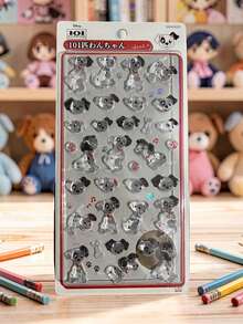 3D Cute Stickers, Fun Shiny Embossed Decor, Removable Without Residue, 3D Reusable Decorative Stickers, 3D Fun Japanese Anime Stickers, Thick Texture, Self-Adhesive Waterproof Non-Sticky Decorative Stickers - Multicolor - View 10