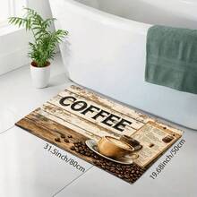 1 pieza Alfombrilla absorbente con patrón de café, alfombrilla decorativa para cafetera de cocina, bandeja de goteo hecha a mano para cafetera, alfombrilla de suelo de cocina, alfombrilla de mesa, alfombrilla de secado de platos para encimera de cocina, alfombrilla de desayuno, bandeja de goteo resistente al calor con respaldo antideslizante, bandeja de goteo de tierra de diatomeas, oculta manchas, bandeja de goteo de cocina súper absorbente, alfombrilla de escurridor de platos fácil de limpiar, perfecta para cocina, mesa de comedor, cafetería, bar, vacaciones, fiesta, decoración del hogar, regalo de vacaciones - Multicolor - View 9