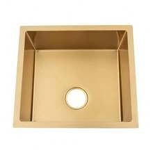 GDAE10 Küchenspüle Spüle 50 x 45 cm Edelstahl Gold Spülbecken mit Abflussfilter,1 Becken für Arbeitsplatten und eingebettete Installation,für offene Küchen, Bars, Mittelinseln, Balkone a nice gift for friend - default@JZSKZO-001500*1 - Übersicht 6