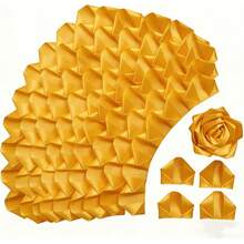 100 pezzi Petali di rose in nastro pre-realizzati profumo di rose eterne in nastro profumo di rose in nastro fai-da-te profumo fatto a mano, Ramo Buchon, Regalo per le vacanze, profumo per matrimonio e compleanno, Inviati casualmente due diverse lavorazioni (perforate o pressate a caldo) - Multicolore - Visualizzare 31