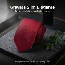 A Matte Twill Tie, A Versatile Tie Suitable For Work, Interviews, And Weddings. - 酒紅色 - 查看 2