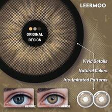 Leermoo One Pair New York III Brown Colored Contact Lenses – Yearly Use For Daily Beauty & Parties | 14.2mm / 8.6mm | Small Pupil Hole | Silicone Hydrogel | Perfect For Dark Brown Eyes | Unisex | 2026 Color | Great Gift For Her - New York III Brown - View 8