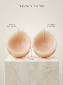 ANGDIE 1 Pair Silicone Breast Form Fake Breast Suitable For Breast Resection, Prosthesis Degeneration, Shoulder Strap Silicone Breast Pad - Khaki - View 5
