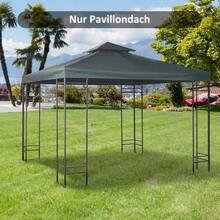 Replacement Roof For 3x3m Metal Gazebo, Garden Gazebo, Party Tent, Garden Tent, In Anthracite Grey Polyester - Grey - View 3