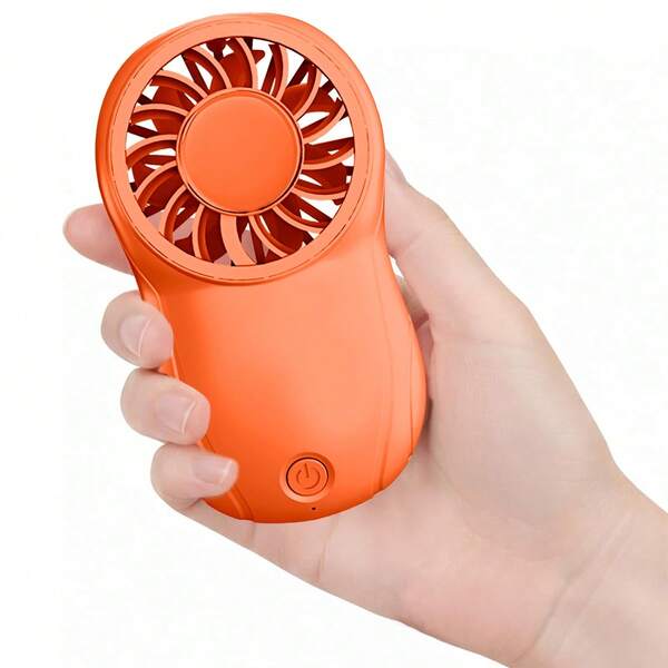 1pc 900mAh Rechargeable Mini Portable Fan, Travel Accessory, Back To School Season Outdoor Summer Air Cooler, Personal Waist Fan, Rechargeable Fan For Commuting, Camping, Picnic, Hiking, Beach Vacation, Backpacking, Sports, Holiday Essential Small Fan