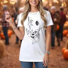 IT Clown T-Shirt: Time To Float, Horror Graphic T-Shirt - White - View 2