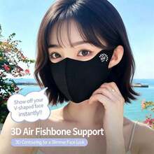 Cute Windproof Cycling Mask Ideal For Summer Sun Protection. Lightweight And With 3D UV Protection Function, Breathable Mask Suitable For Women To Wear Outdoors Daily - Multicolor - View 12