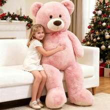 MorisMos Giant Teddy Bear Stuffed Animal 4 Ft,51 Inch Big Tan Teddy Bear For Girlfriend Boyfriend Wife Mother Fiancée Valentine's Gift,Large Stuffed Animal Plush For Christmas Birthday Baby Shower,Tan,Halloween Gifts - 彩色 - 查看 11