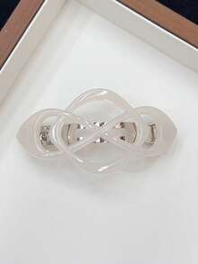 1pc Elegant Large Alligator Hair Clip For Back Of Head Updo, Sophisticated Criss-Cross Ponytail Half-Up Spring Clip, Suitable For Daily Use,Hair Claws - M294136 - View 12