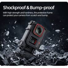 適用於 Insta360 Ace Pro/Ace Pro2 塑膠街頭攝影手把，適合戶外運動與度假旅行派對，快拆翻蓋設計 | 輕量保護框架 | 內建矽膠墊 | 免費掛繩 | 相機保護 - 查看 11