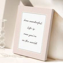 1pc Life Is Full Of Wonder: Nursery Wall Art, Inspirational Quotes For Kids' Rooms,Canvas Wall Art Paintings,Home Room Decorative Art - Multicolor - View 6