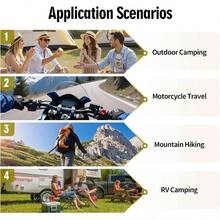 Mesa de camping plegable ultraligera, 2 altura ajustable porttil para picnic al aire ltima intervensin con bolsa de transporte, compacta para mochileros, campamento, viajes, patio - Verde - Ver 6