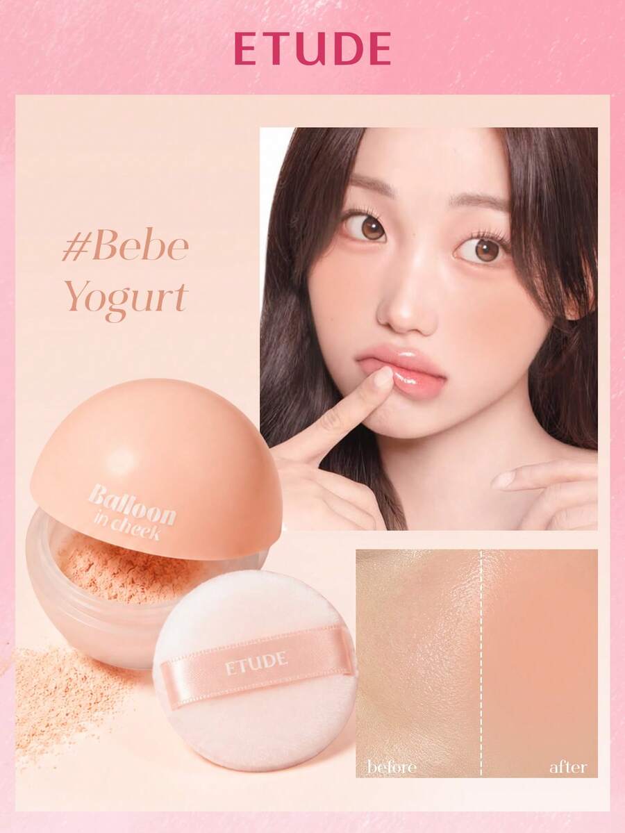 ETUDE 伊蒂之屋空气慕斯腮红 - 轻盈如云的腮红色号，持久自然腮红