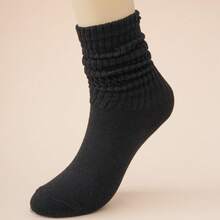 1/2 Pairs Summer Thin Breathable Slouch Socks, Adjustable Length, All-Match For All Seasons - Multicolor - View 5