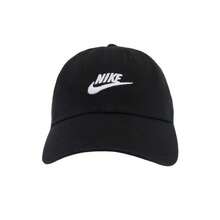 Nike 男女同款棒球帽字母微標Logo 棉 鴨舌帽情侶款黑色 - 黑色 - 查看 3