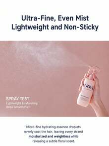 UNOVE Water Essence Spray Soft Floral Scent 200ml / Suitable For Dry, Brittle, Damaged Hair. Protein Water Mist Spray, Creates Fresh And Soft Texture, Can Be Used Anytime And Anywhere, Creates Fresh And Soft Hair - Tender Bloom 200ml - View 7