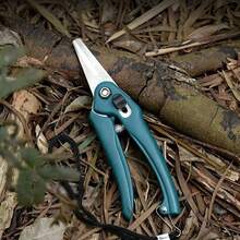 Garden Pruning Shears Stainless Steel Fruit Picking Scissors Multifunctional Plant Stem Branch Trimming Cutter For Strawberry Cherry Vegetable Harvesting - 1Pc Green - View 4