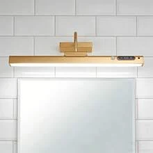 40cm Magnetic Wall Picture Light With Adjustable Color Temperature And Brightness, Rechargeable 10w LED With Remote Control For Paintings, Posters, Mirrors, Portraits - Gold - View 4