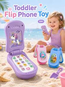Children's Flip Phone Toy, CPC Multi-Function Early Education Toy, Built-In Nursery Rhymes And Simulated Calls, Animal Sound Sensory Development Toy, Suitable For Toddlers 12 Months And Above Boys And Girls - Add to Cart (priority Shipping) - View 3