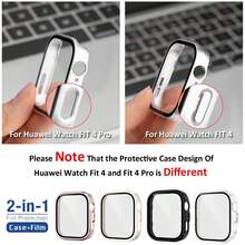 PC 機殼 + 鋼化玻璃 適用於華為 FIT 手錶系列 Fit3/4/4 Pro/5/5 Pro 螢幕保護貼 防刮膜 & 緩衝保護硬殼配件 - 彩色 - 查看 6