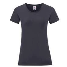 Fruit Of The Loom Womens/Ladies Iconic 150 T-Shirt - 深海軍藍 - 查看 1