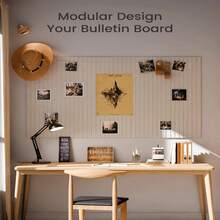 FUSHITON Set Of 12 Large Felt Bulletin Boards 48" X 36", Cork Board Alternative With Removable Adhesive Tabs, No-Drill Wall Pin Board For Home Office & Classroom - 12pcs - View 6