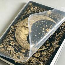 1pc/2pcs A5 136 Pages PP Cover Notebook - Sun & Moon, European Gothic Vintage Mysterious Galaxy Style, Lined Notebook, Fashion Notebook, Writing Practice Book, Travel Journal, Office Supplies, Stationery, Creative Gift For Women, Premium Gift, Back To School Essentials - A5 - View 7