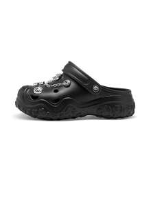 CAMEL CROWN Women's Perforated Sandals, Spring/Summer Outdoor Sandals, Thick Sole, Non-Slip, Breathable, Closed-Toe Beach Shoes - Black - View 2