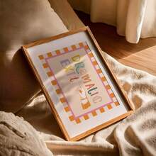 1pc Dramatic Exit Funny Wall Art Picture Cute Pastel Prints Canvas Paintings Retro Typography Poster Humorous Quote Sign Home Decor For Dorm Bedroom Hallway Preppy Room Wall Decoration Unframed / Framed - Pattern In Color - View 5