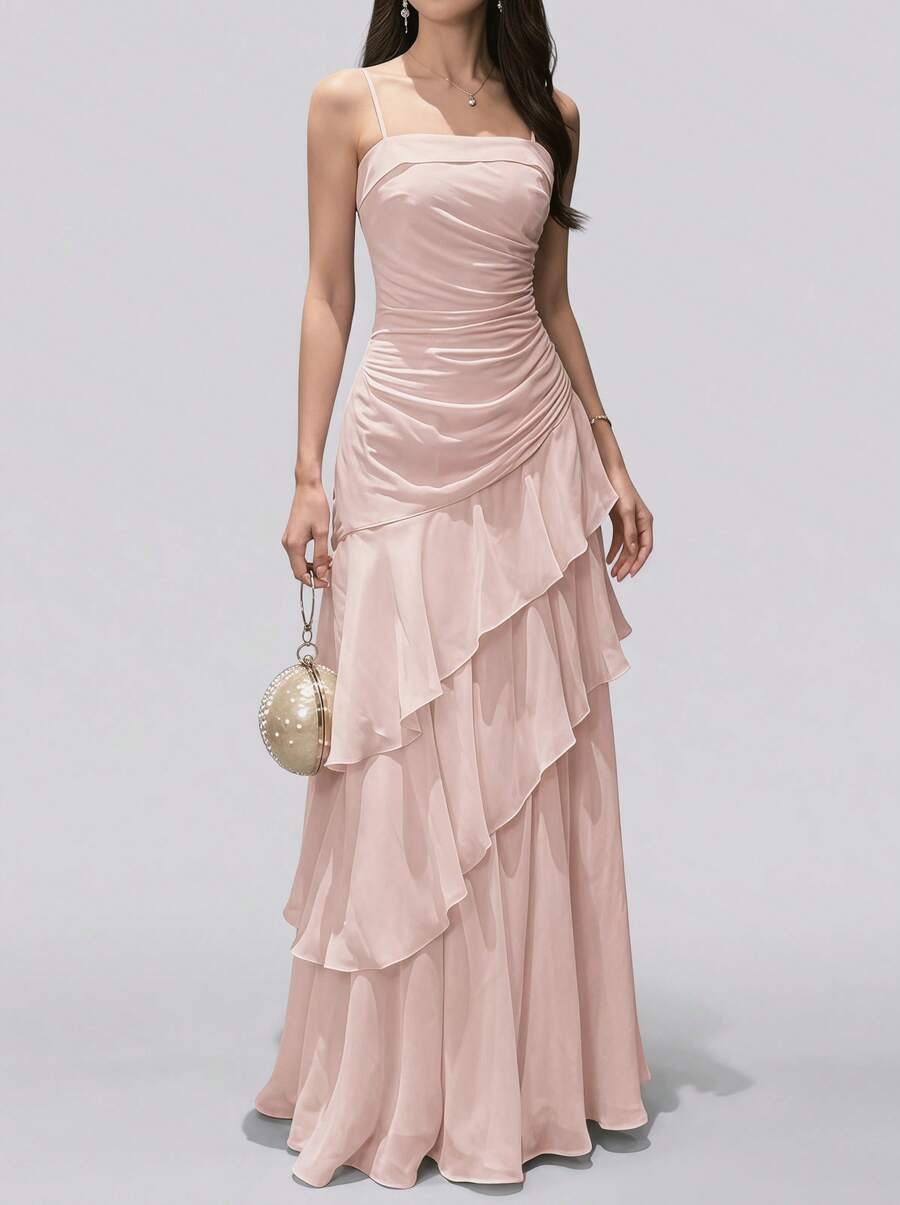 Sedessea Elegant Vintage Pink Party Dress For Mother's Day Wedding Spring