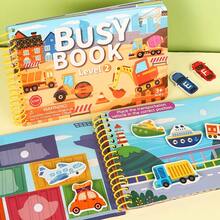 Fun Children's Busy Quiet Book, Multiple Themes With Reusable Stickers, Durable Material, Interactive Learning Aid For Home And Classroom, Improves Fine Motor Skills And Cognitive Abilities, Essential Back-To-School Gift For Kids - Multicolor - View 4