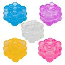 4-Color Transparent Bubble Ball Set – 5cm Soft Bouncy Cube Containing Multiple Spheres, Soft Stress Relief Hand Activity Toy Suitable For Teens - Upgraded Version - Multiple Colors - View 4