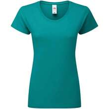 Fruit Of The Loom Womens/Ladies Fit Ringspun Premium Tshirt - Ocean Teal - View 1