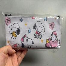 SNOOPY 1個史努比大容量筆袋，可裝筆、橡皮擦、便利貼和其他文具，多功能化妝包適合旅行，學生送給同學和朋友的完美禮物，學習帆布袋、補習袋、大容量學生書包，返校季、畢業季禮物，文件收納 - 彩色 - 查看 12
