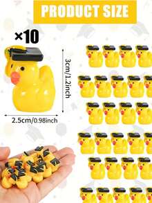 Mini Resin Duck Figurine, Resin Mini Decor, Graduation Cap Design Element, Suitable For Graduation Ceremony, Theme Party, Home And School Decoration, Perfect Party Decoration - One Size Fits All - View 13