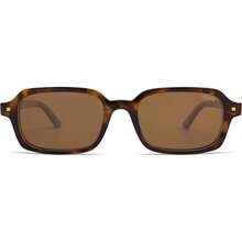 SOJOS  Rectangle Polarized  Womens Mens, Small Retro Fashion Thin Slim Square Sunnies SJ2610 - 玳瑁色 + 深綠色 - 查看 2