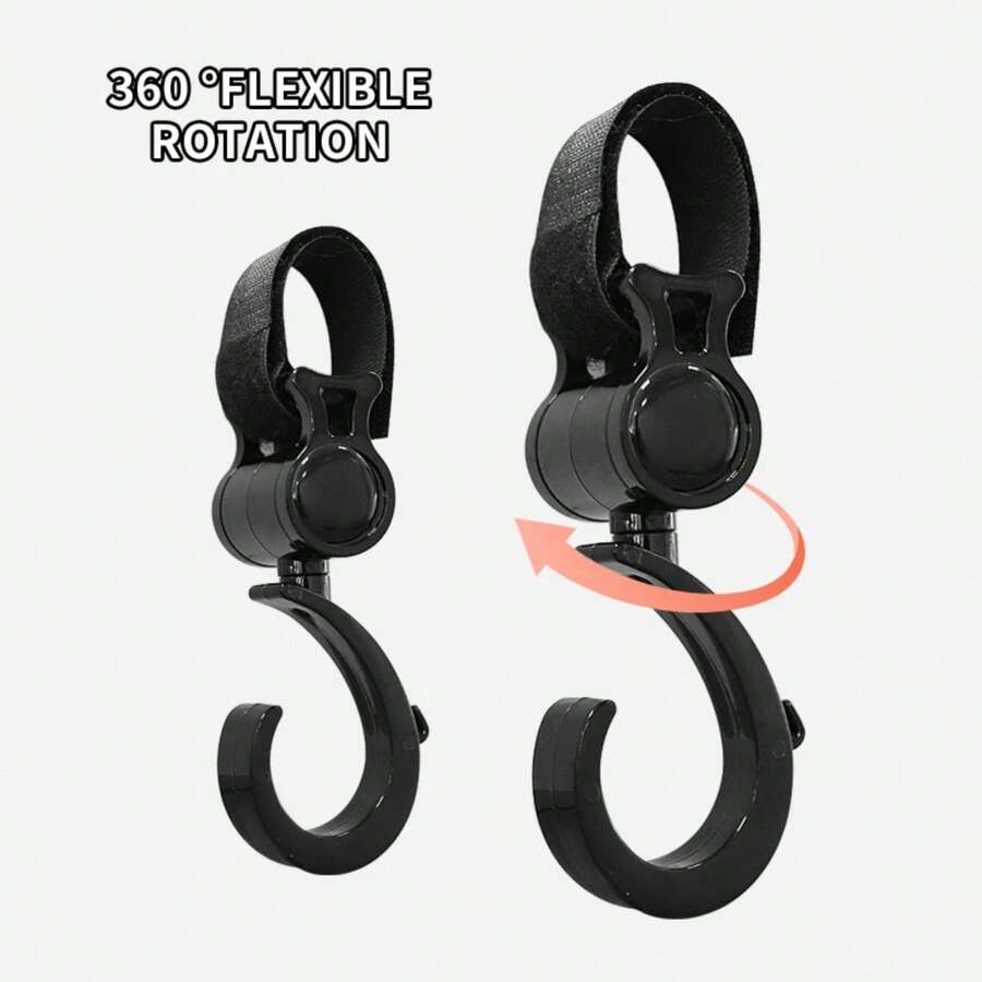 2pcs Cartoon Stroller Accessories Large Hook, Umbrella Stroller Hook, Hook And Loop Stroller Hook