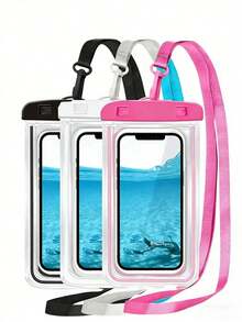 1pc Minimalist Universal PVC Waterproof Phone Pouch, Phone And Wallet Underwater Bag, Essential For Outdoor Camping And Travel, Practical Gift For New Year, Valentine's Day, Graduation - Multicolor - View 6