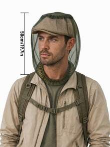 URBANWAVE Outdoor Mosquito Head Net Cover, Breathable Fine Mesh Bug Face Protector For Fishing Hiking Camping, Fits Most Caps - Multicolor - View 11